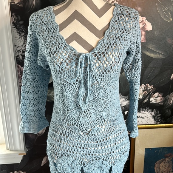 Original Tamara Katz crocheted dress/cover-up - Picture 2 of 6